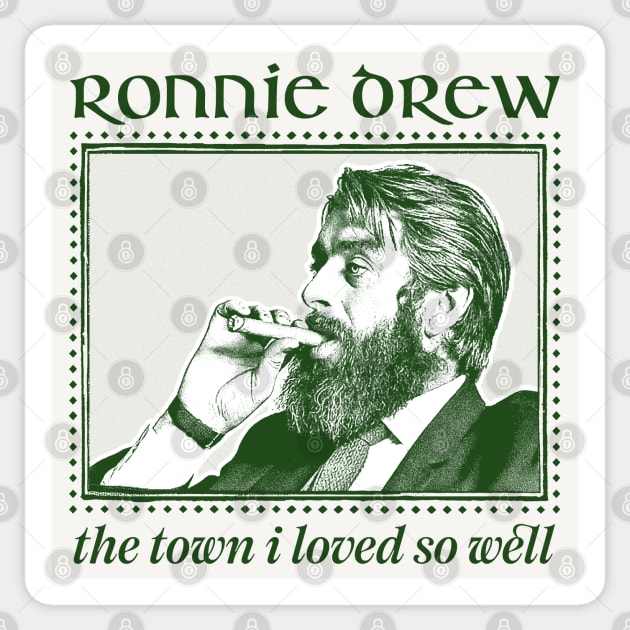 Ronnie Drew /// Vintage Style Fan Design Sticker by DankFutura